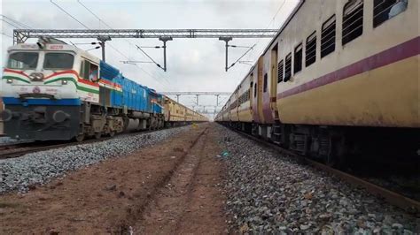 Very Rare Late Running Mangaluru Csmt Superfast Overtaking