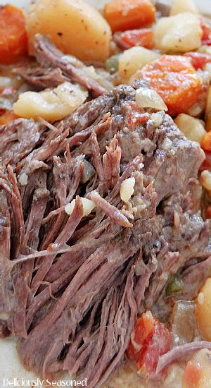 Crock Pot Chuck Roast Easy Crock Pot Recipe Deliciously Seasoned