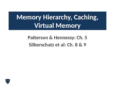 Pptx Patterson Hennessy Ch Silberschatz Et Al Ch Memory