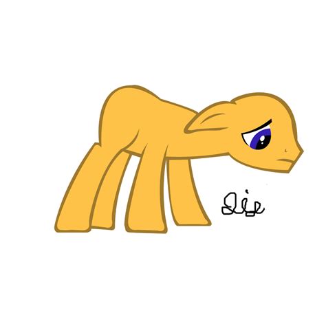 Mlp Base Sad Pony By Mlp Scribbles On Deviantart