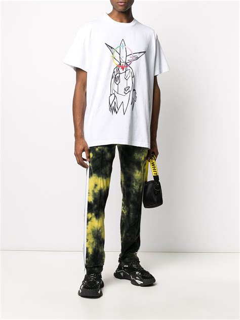 Off White X Futura Alien Print T Shirt Farfetch