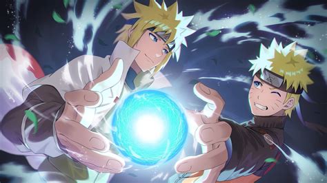 Blue Eyes Naruto Uzumaki Minato Namikaze Rasengan 4K HD Naruto.jpeg ...