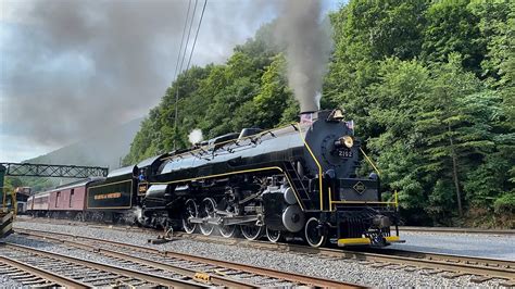 Reading And Northern T 1 2102 Steam Train Departs Port Clinton W Iron