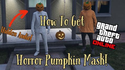 GTA 5 Online How To Get Horror Pumpkin Mask With Audio Jack O