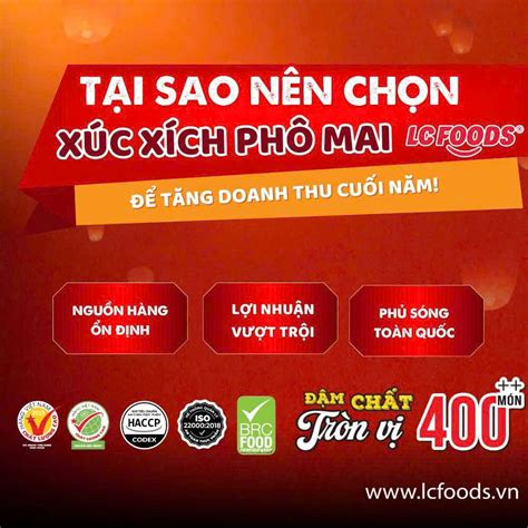 Xúc xích phô mai LC Foods Hot trend mùa đông cho mọi khách hàng LC Foods