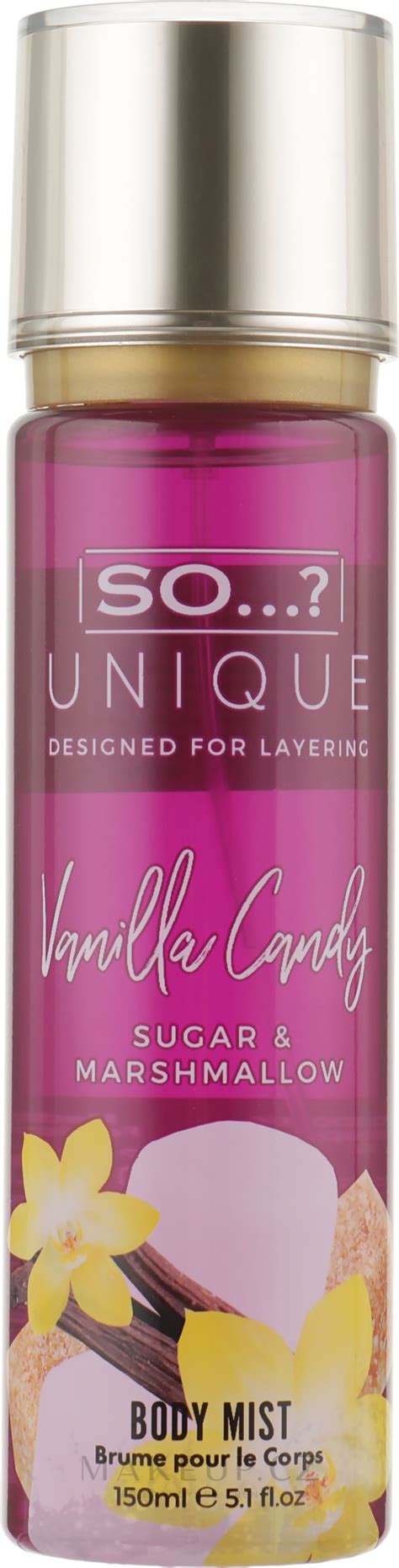 So Unique Vanilla Candy Body Mist Tělový Sprej Makeupcz