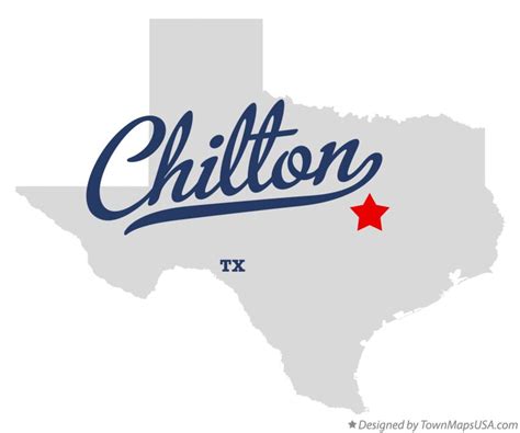 Map of Chilton, TX, Texas