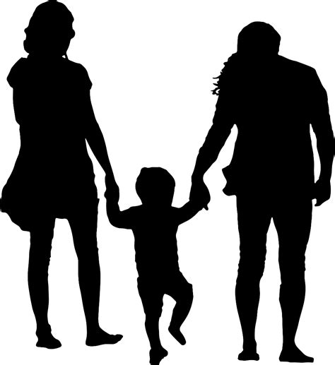 Free Black Family Silhouette, Download Free Black Family Silhouette png ...