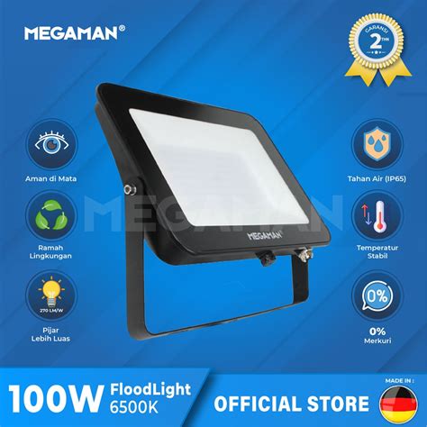 Jual MEGAMAN Lampu Floodlight LED YTMHF1005 6500K 100W 150W 200W