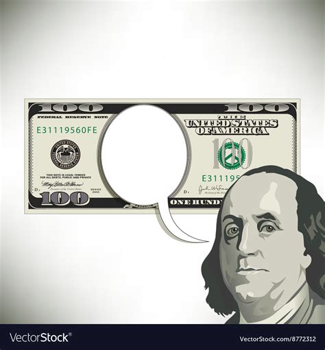 Money Speech Bubble 100 Royalty Free Vector Image