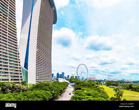 Marina Bay Sands at the garden by the bay Stock Photo - Alamy