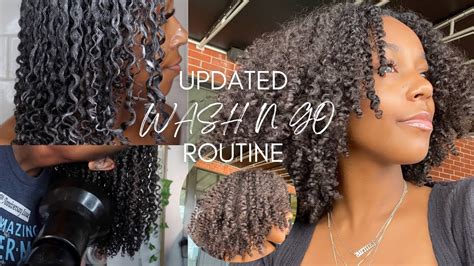 WASH N GO ROUTINE On 3C 4A HAIR DEFINED CURLS VOLUME HIGH