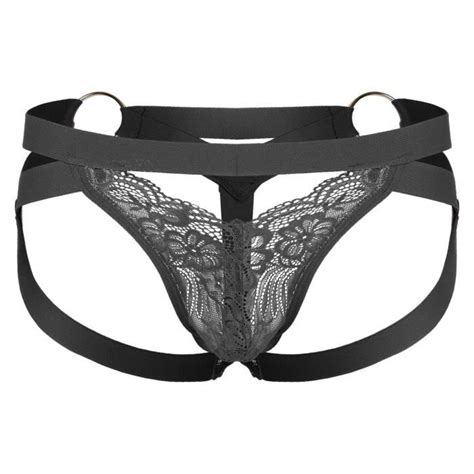 Iefiel Sissy String Homme Tanga Thong Transparente Sexy Sous V Tement