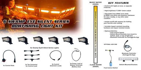 Swamp Eye® Silent Series Bowfishing Light Kit