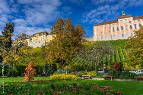 Urlaub am Bodensee schöne historische Stadt Meersburg Blick von