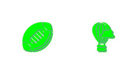 Hot Air Baloon And Football Icon Vector Art At Vecteezy