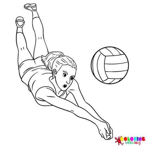 Pagine Da Colorare Di Pallavolo Coloringpagesonly