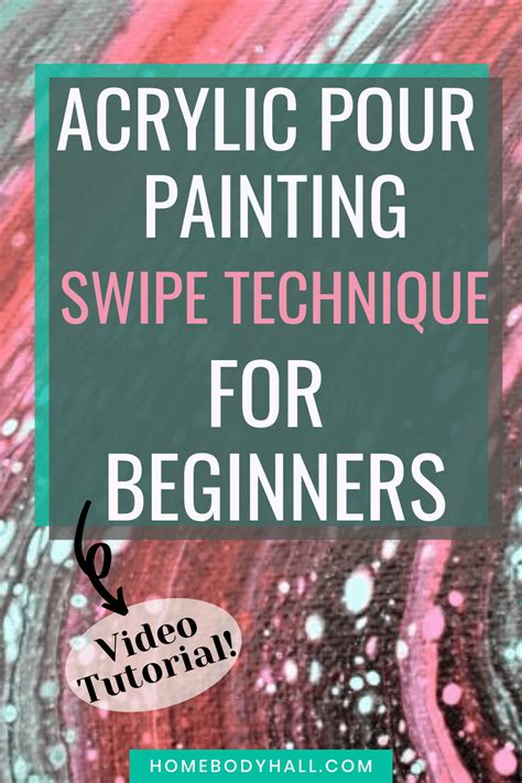 Learn The Swipe Acrylic Pour Painting Technique With This Video