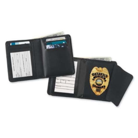 Strong Leather Deluxe Hidden Badge RFID Wallet - CDCR Badges - 20% Off