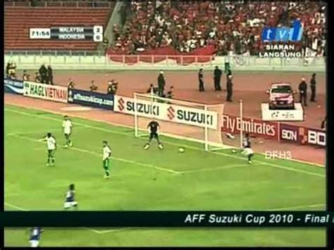 Malaysia Vs Indonesia AFF Suzuki Cup 2010 Final Leg 1 YouTube