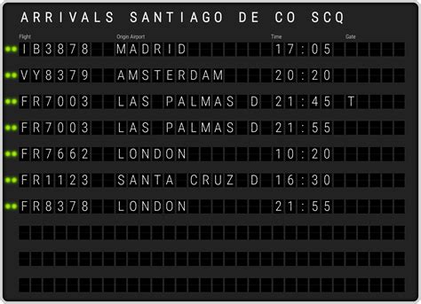 Santiago de Compostela Airport [SCQ] Arrivals & Flight Schedules