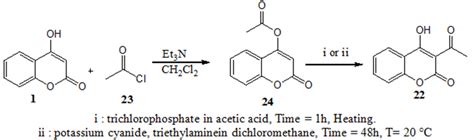 Figure 18 Formation Of 3 Acetyl 4 Hydroxycoumarin Via Acetate Of 4