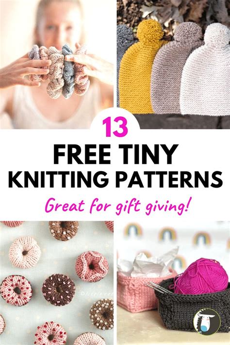 13 Free Small Knitting Projects For Quick Ts