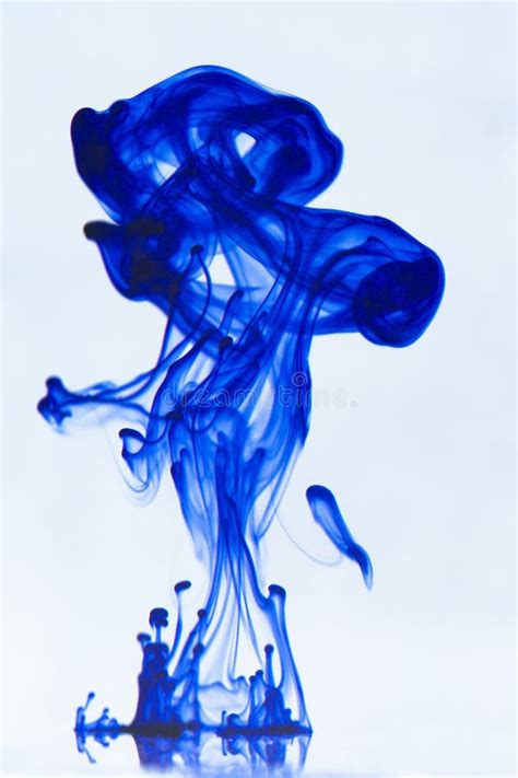 Blurred Blue Ink In Water Stock Image Image Of Dark 89005399