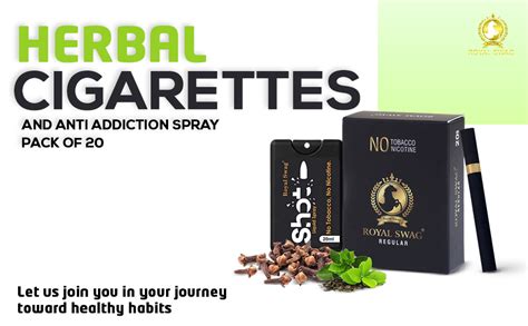 Buy Royal Swag Ayurvedic Herbal Cigarettes Tobacco Free