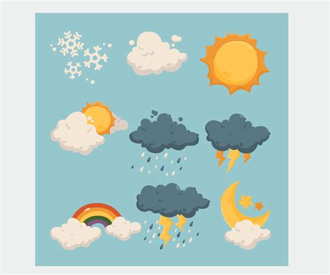 Weather Effects Illustration 21619778 Vector Art at Vecteezy