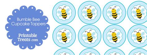 Bee Cupcake Toppers Free Printable Printable Templates