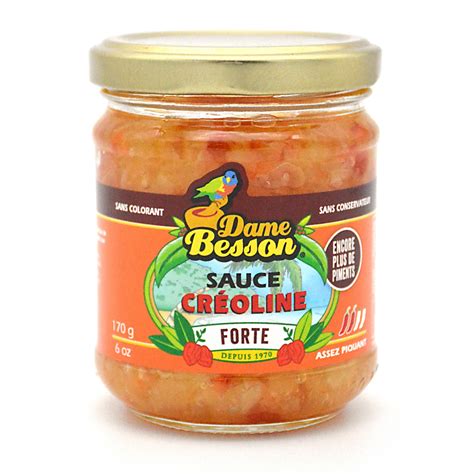 DAME BESSON - Sauce créoline forte, condiment 170g – Guadeloupe