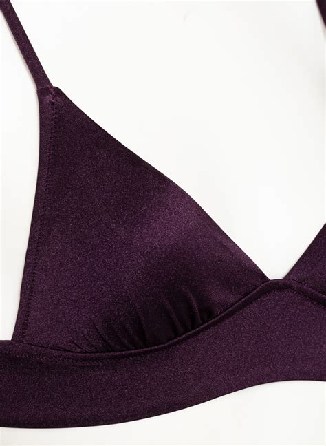 watercult Góra od bikini bralette MAKRO NOTION kolor fioletowy