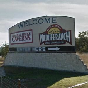 Natural Bridge Caverns and Natural Bridge Wildlife Ranch Sign in San ...