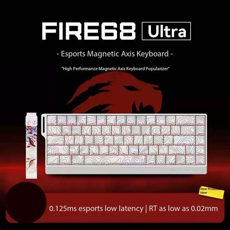 MADLIONS Fire68 Ultra Gaming Magnetic Switch Keyboard 68 Key Low Latency Full Key Hot Swappable