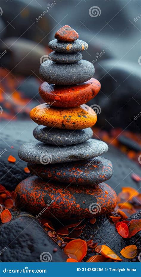 Zen Stones Stacked On Top Of Each Other Stock Photo Image Of