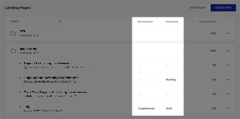 Grouping Sorting And Managing Your Pages In The Landing Pages Tab