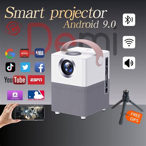 Projetor Port Til De Cinema Em Casa Hy K Android Dual Wifi