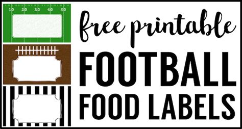 Free Printable Football Decorations Football Party Paper Trail Design