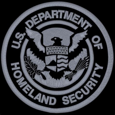 Homeland Security DHS Black/gray Logo Tee S/S Embroidered 252 - Etsy