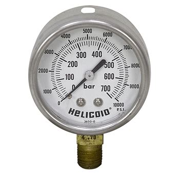 10000 PSI 2.5" 1/4" NPT LM Dry Pressure Gauge | Pressure & Vacuum ...