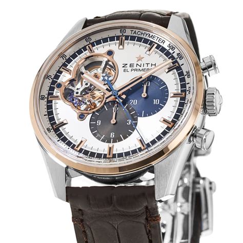 Zenith Chronomaster El Primero Open Rose Gold Brown Leather Men S Watch