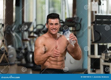 Bodybuilder Showing Thumbs Up Sign Stock Photo Image Of Healthy