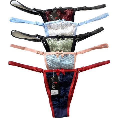 Kit 5 Tanga Sensual Calcinha Sexy Sting Regulagem Fio Dental Lingerie Shopee Brasil