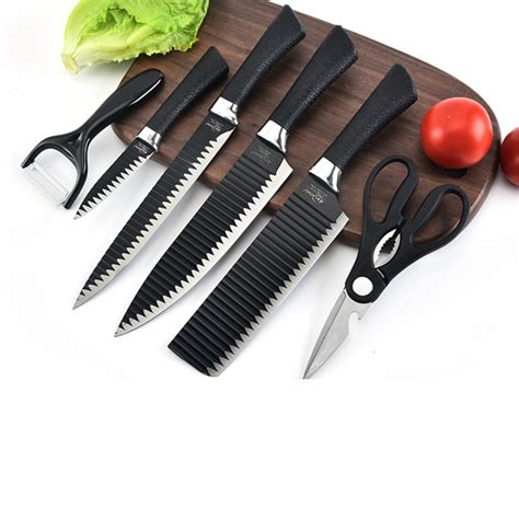 Ripley Set Cuchillo Acero Inoxidable Piezas Antibacterial Negro