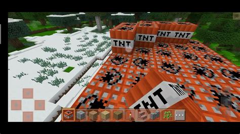 Exploding Tnt In Minecraft Creative World Youtube