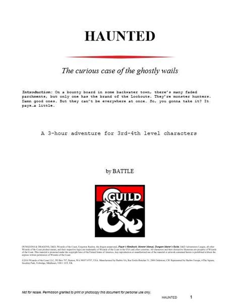 Haunted Dungeon Masters Guild Dungeon Masters Guild