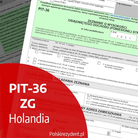 PIT 36 ZG Holandia Rozliczenie Online Polskirezydent Pl