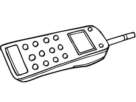 Coloriage Un T L Phone T L Charger Et Imprimer Gratuit Sur