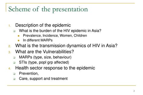 Ppt Situation Of Hiv Epidemic In Asia And The Health Sector Response